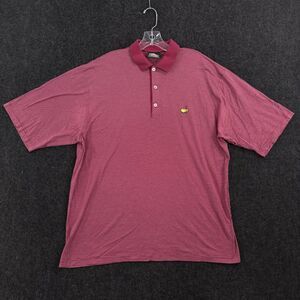 Masters Clubhouse Collection Polo Shirt Men's XL Pink Augusta National Italy